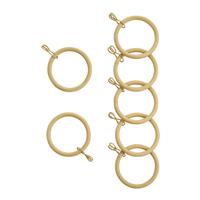 Argos Home 20 Metal Curtain Rings - Light Oak effect