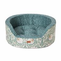 Morris & Co Pimpernel & Lily Leaf Oval Bed - Medium