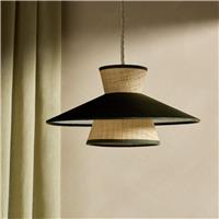 Habitat Mini Otto Green Velvet Easy Fit Lampshade - 35cm