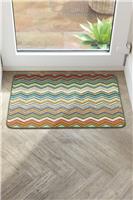 My Mat Candy Zig Zag Short Pile Doormat - 50x75cm