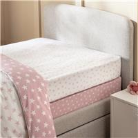 Argos Home Nursery Pink Star 2 Pack Fitted Sheet - Single