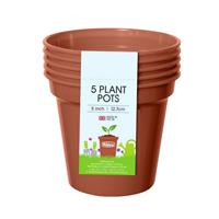 Whitefurze 12.7cm/5' Terracotta Planter Pot - Set of 5