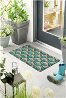 My Mat Printed Coir Deco Blue Doormat - 45X75cm