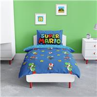 Nintendo Super Mario Kids Blue Bedding Set - Single