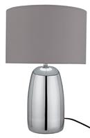 Habitat Largo Touch Table Lamp - Grey & Chrome