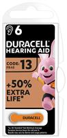Duracell Hearing Aid Batteries Size 13 - Pack of 6