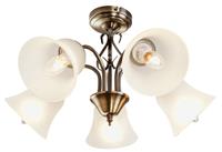 Argos Home Elisa 5 Light Ceiling Fitting - Antique Brass