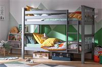 Habitat Heavy Duty Bunk Bed and 2 Kids Mattresses - Grey