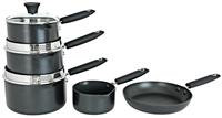 Argos Home 5 Piece Pan Set - Black