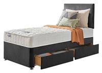 Silentnight Travis Single 2 Drawer Divan Bed - Charcoal