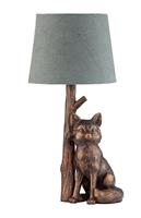Argos Home Fox Table Lamp - Bronze & Grey