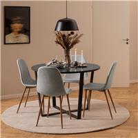 Furniture To Go Amble 4 Seater Round Dining Table - Black