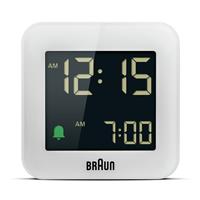 Braun Travel Digital Alarm Clock - White