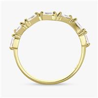 Revere Gold Plated Sterling Silver Zig Zag Ring - Small