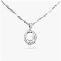 Revere Sterling Silver Single Pearl Pendant Necklace