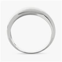 Revere Sterling Silver Plain Tapered Dome Ring - Medium