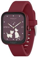 Radley Berry Red Silicone Strap Calling Smart Watch