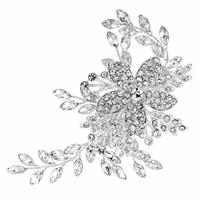Jon Richard Silver Plated Leaf Hair Slide