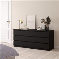 Furniture To Go Naia 6 Drawers Chest - Black