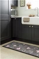 My Mat Welcome Hearts Short Pile Runner - 50x150cm