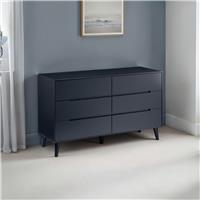 Julian Bowen Alicia 6 Drawer Chest - Anthracite
