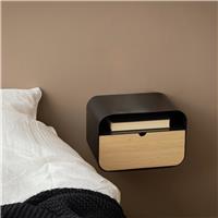 Furniture To Go Joliet 1 Drawer Bedside Table - Black