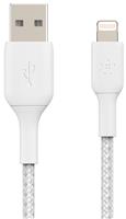 Belkin 1m Lightning to USB-A Braided Cable - White