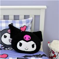 Hello Kitty Kuromi Shaped Cushion Black - 33x40cm