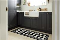 My Mat Manor Tile Short Pile Runner - 50x150cm