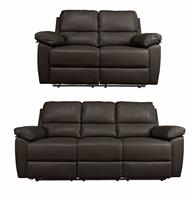 Argos Home Toby 2 Seater & 3 Seater Recliner Sofa- Chocolate