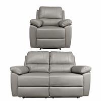 Argos Home Toby Chair & 2 Seater Recliner Sofa - Grey