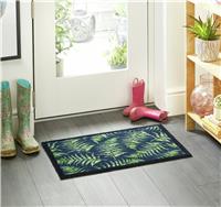 My Mat Fern Leaves Short Pile Doormat - 50x75cm