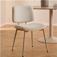 Furniture To Go Owen Pair of Fabric Dining Chairs - Beige