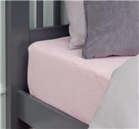 Argos Home Fleece Blush Fitted Sheet - Small double