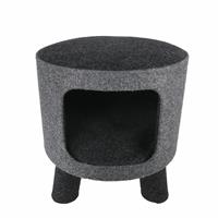 Rosewood Pet Charcoal Felt Cat Stool