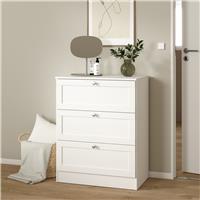 Furniture To Go Brande 3 Drawers Chest - White