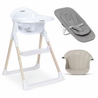 Baby Elegance Mash Highchair Bundle - White