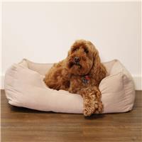 Rosewood Pet Cord Square Bed Beige - Large