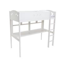 Habitat Mia High Sleeper Bed Frame & Desk -White