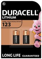 Duracell High Power Lithium 123 Battery (CR123A) Pack of 2