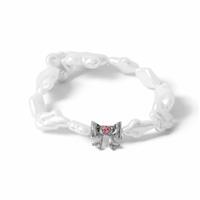 Flitzy Kids White Pearl and Bow Bracelet