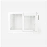 Lords & Labradors Wooden Sliding Door Dog Crate White- Large