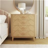 GFW Axel 4 Drawer Chest - Oak