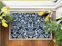 My Mat Heritage Blue Short Pile Doormat - 50x75cm
