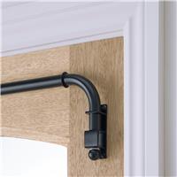 Argos Home Metal Door Pole - Matte Black