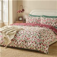 Argos Home Cotton Floral Trail White Bedding Set - Double