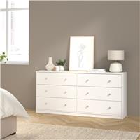 Furniture To Go May 6 Drawers Chest - White