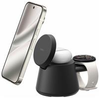 Belkin 25W Qi2 3-In-1 Magnetic Modular Wireless Charger - Black