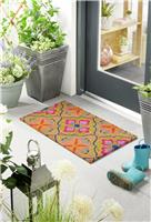 My Mat Printed Coir Bright Tile Doormat - 45x75cm