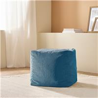 Kaikoo Cord Cube Pouffe - Blue